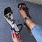 🎁HEISSER VERKAUF 40 % RABATT⏳Elastische modische Strass-Sandalen für Damen