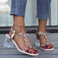 🎁HEISSER VERKAUF 40 % RABATT⏳Elastische modische Strass-Sandalen für Damen