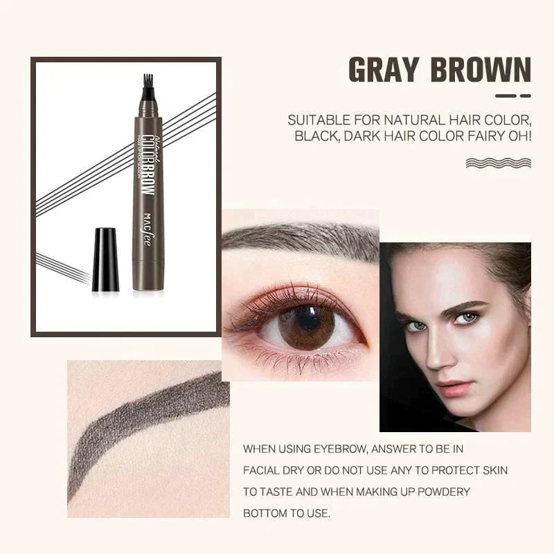 🎁Achetez 1 obtenez 1 Free❤️2025 Nouveau crayon à sourcils imperméable à l'eau avec pointe micro-fourchette