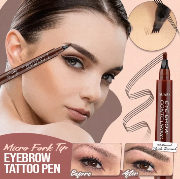 🎁Achetez 1 obtenez 1 Free❤️2025 Nouveau crayon à sourcils imperméable à l'eau avec pointe micro-fourchette