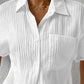 🔥2024 HEISSER VERKAUF – 49 % RABATT🔥Lässige, geknöpfte, lockere Bluse mit Hemdkragen