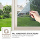 Multifunktionale Fenster-Sonnenschutz- und Sichtschutzfolie. Einweg-Perspektiv-Isolierfolie