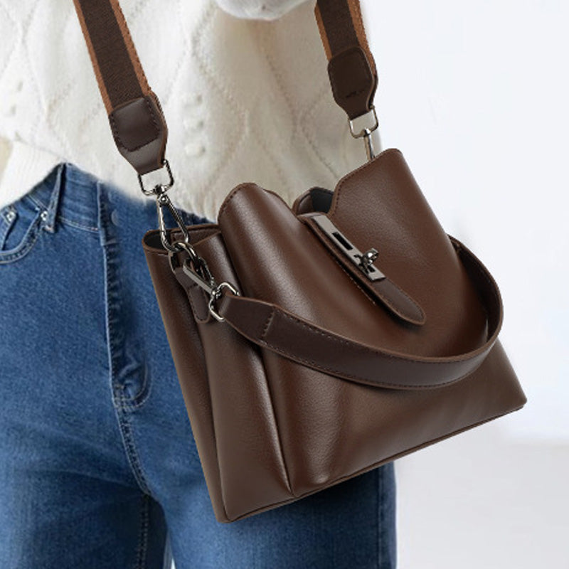 Sac Seau Fourre-Tout en Cuir Élégant pour Femmes